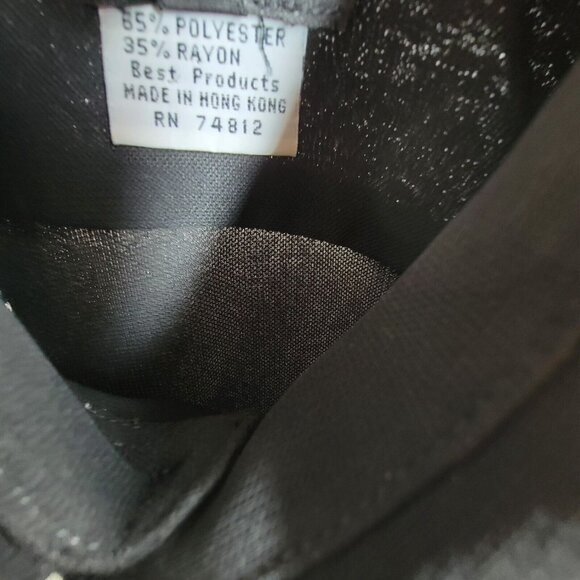 Vintage Husky Club Men Small Black White Embroidered Button Up Shirt Long Sleeve - Picture 4 of 9